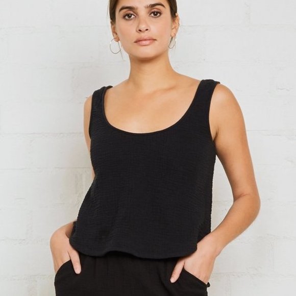 Low back Rachel Pally Blaire blank cotton tank - Picture 1 of 3